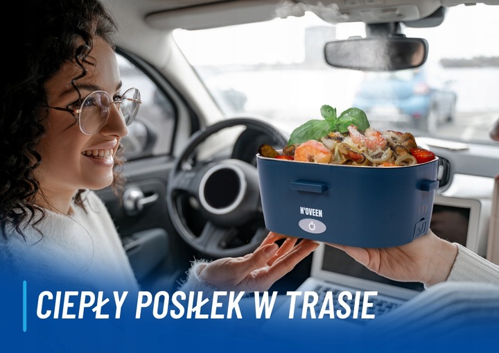 Lunch BOX TERMOS NA JEDZENIE PODGRZEWACZ DO AUTA 12/24/230V