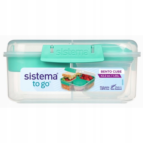 SISTEMA Śniadaniówka Pojemnik na lunch Bento Cube 1,25l 4 kolory