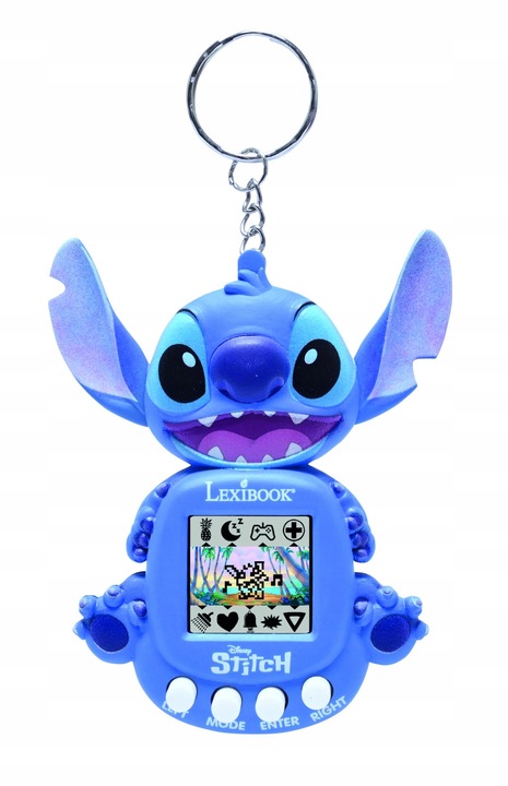 Konsola podręczna Disney Stitch My Best-E, LCD, 3 gry, jak tamagotchi