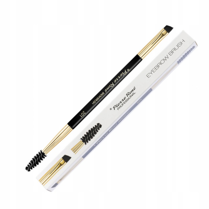 201 PIERRE RENE Pędzel do Brwi ze Szczoteczką