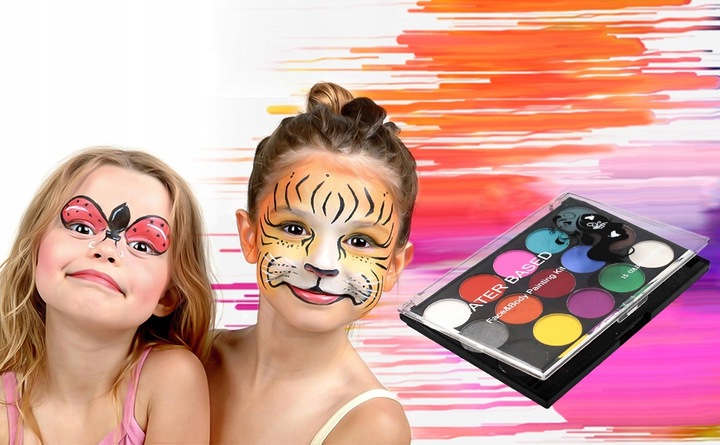 ZESTAW FARB DO MALOWANIA TWARZY CIALA DLA DZIECI