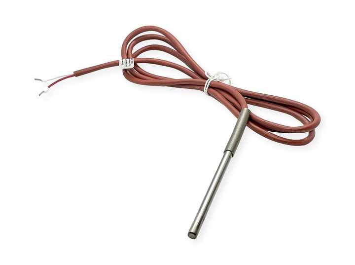 Czujnik sonda temperatury PT1000 uniwersalny 250*C fi6x100 przewód 1,5m