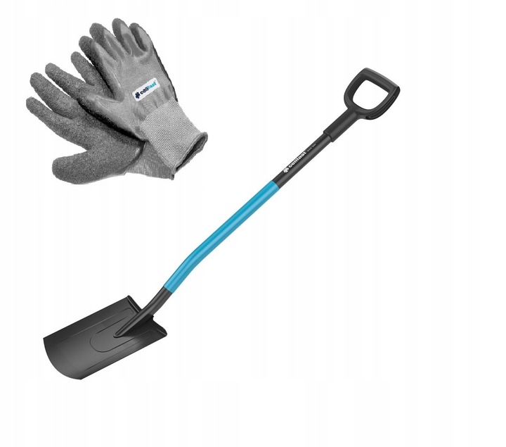 Szpadel Cellfast metal 19x120cm 40-203 + RĘKAWICE