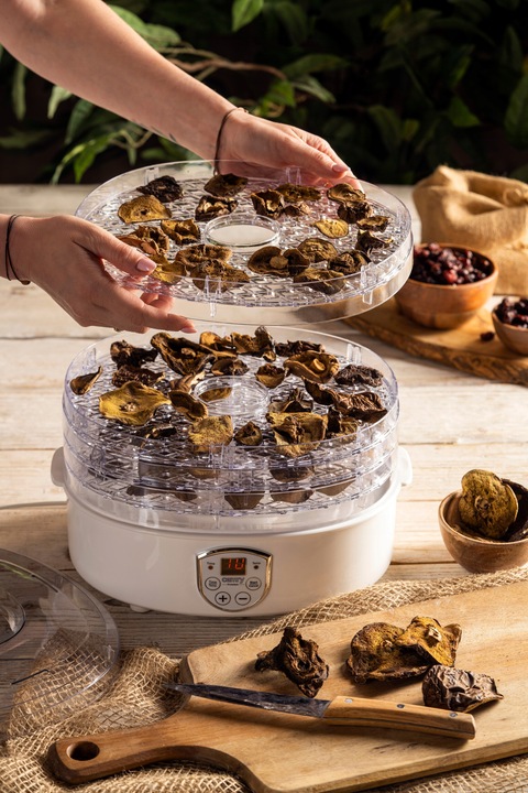 Suszarka do grzybów ziół i żywności 550W timer LCD