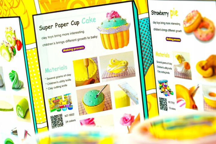 CLAYDOLL PIANKOLINA MASA PLASTYCZNA 24 sztuki BIG BOX + AKCESORIA + WALIZKA