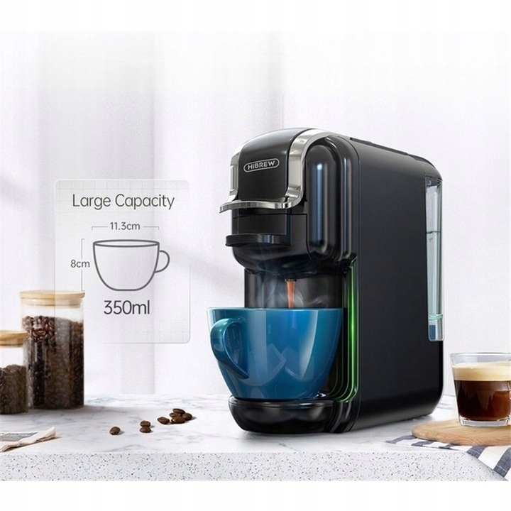 EKSPRES NA KAPSUŁKI 5W1 DO NESPRESSO DOLCE GUSTO TCHIBO CAFFISIMO ESE 19BAR