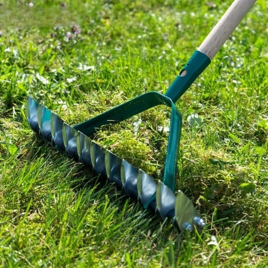 WERTYKULATOR AERATOR TRAWNIKA RĘCZNY NAPOWIETRZACZ DWUSTRONNY