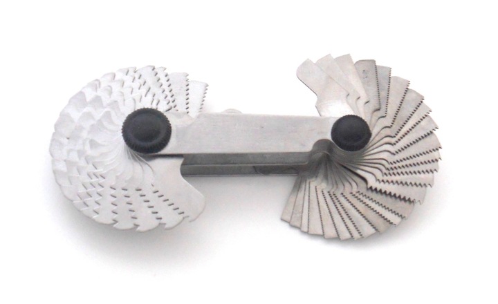 SZABLON GRZEBIEŃ DO GWINTÓW 52 METRYCZNE I CALOWE