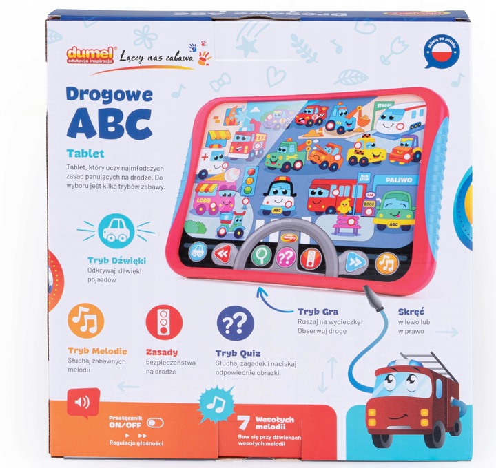 DUMEL Interaktywny TABLET DROGOWE ABC zasady ruchu