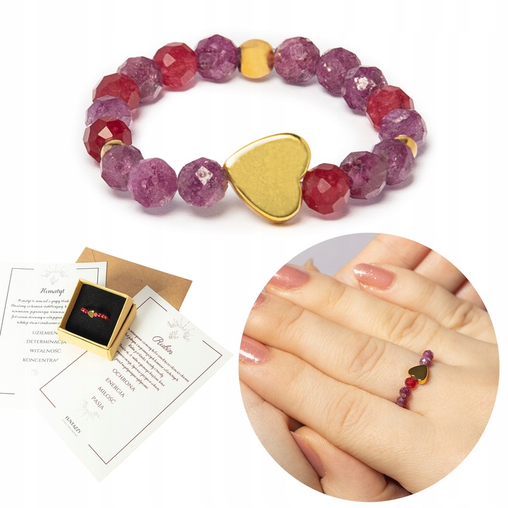 PIERŚCIONEK RUBIN - rozmiary - kamień naturalny - PREZENT Pasja