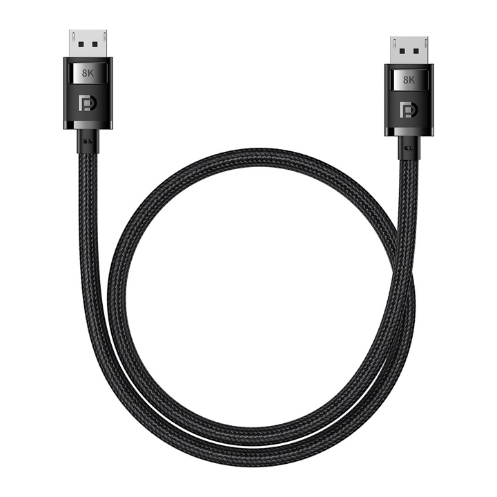 WZMACNIANY KABEL PRZEWÓD BASEUS DISPLAYPORT FULLHD UHD 4K 8K 240HZ VIDEO 2M