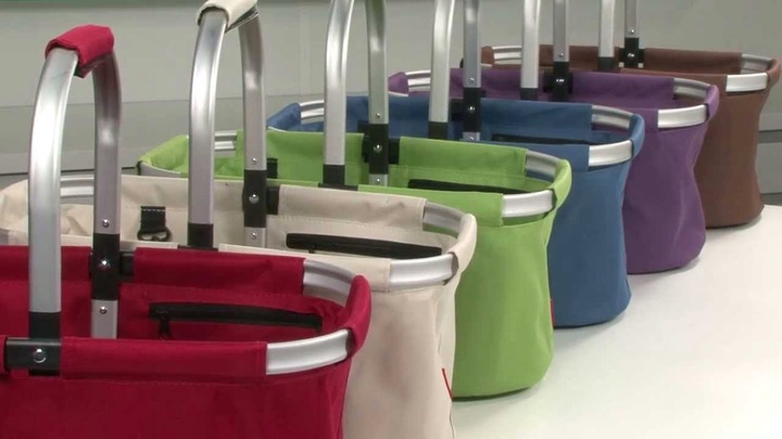 KOSZ KOSZYK SKŁADANY NA ZAKUPY PIKNIK CZERWONY