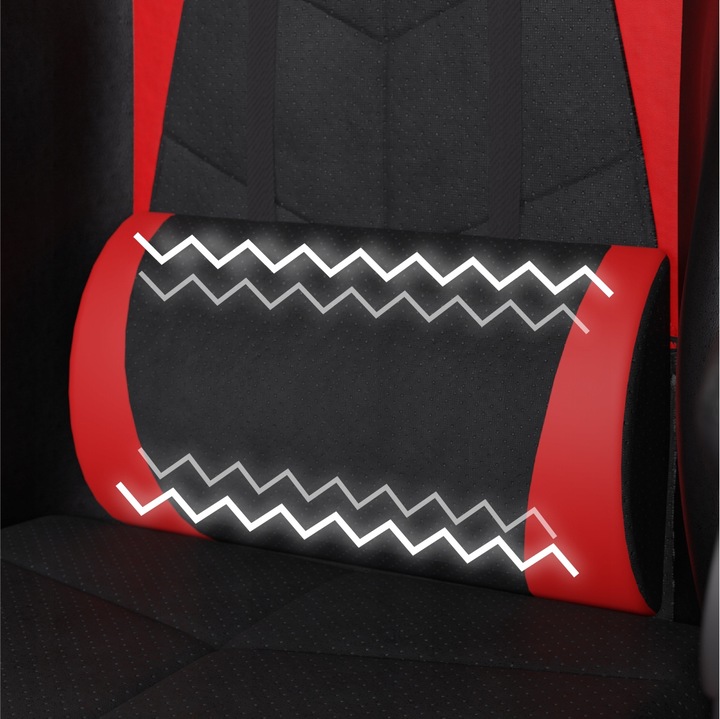 FOTEL GAMINGOWY CYBER CHAIRS X-POWER RED - BIUROWY