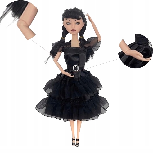 Lalka WEDNESDAY ADDAMS z RODZINY ADDAMSÓW 30 cm Pudełko