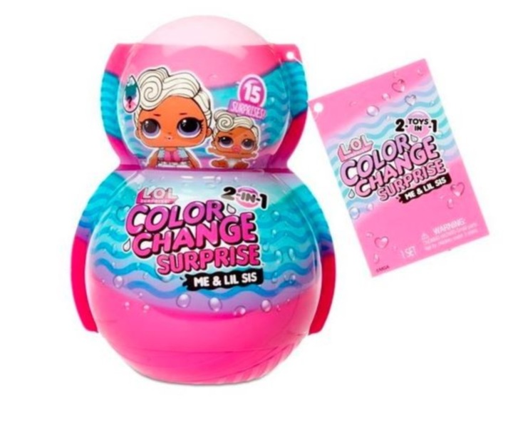 Lalka L.O.L. Surprise O.M.G. Color Change 2w1 + Lil Sis Color Change