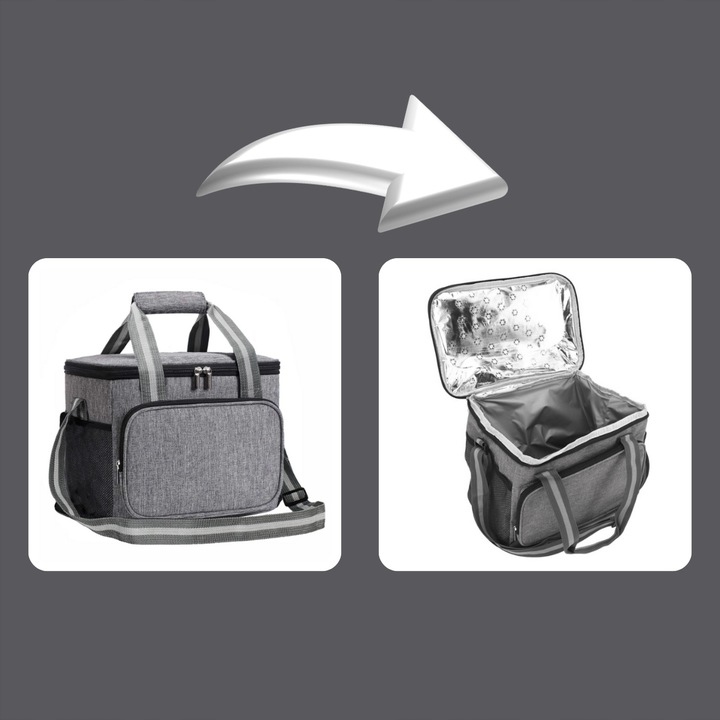 Torba Termiczna ŚNIADANIOWA duża na śniadanie jedzenie napoje LUNCH BOX