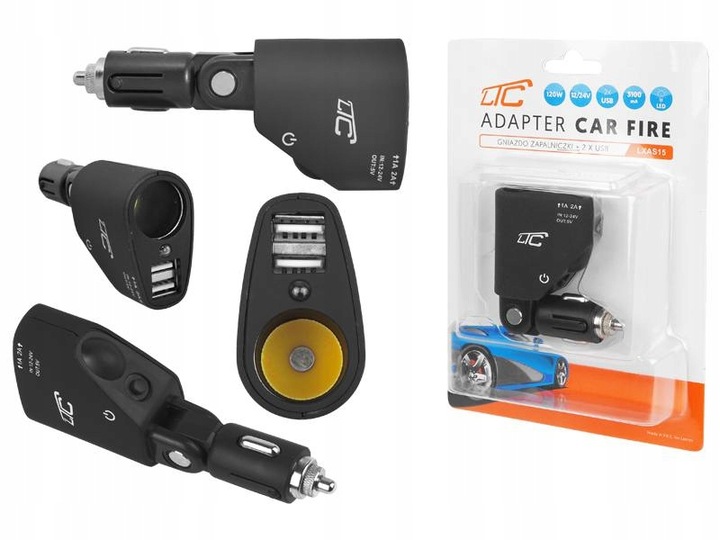 Rozdzielacz zapalniczki samochodowej LTC LXAS15