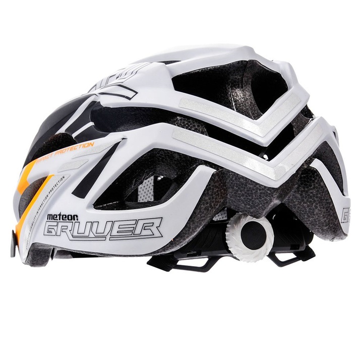 Kask rowerowy regulowany METEOR GRUVER r.L 58-61 cm