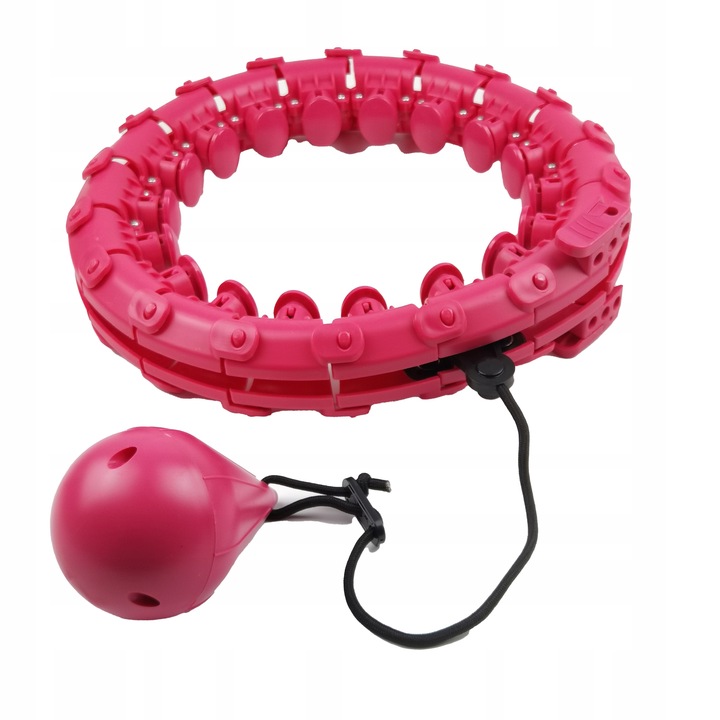 SMART HULAHOP 115cm w TALII Z MASAŻEREM + OBCIAŻENIE PLUS SIZE HULA HOP