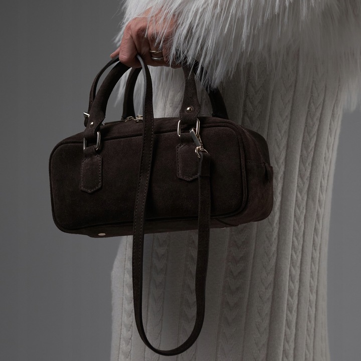 Torebka Damska, zamszowa Michela-M Espresso