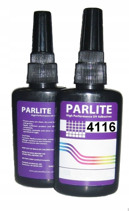KLEJ UV PARLITE 4116 SZKŁO METAL PLASTIK 50ml