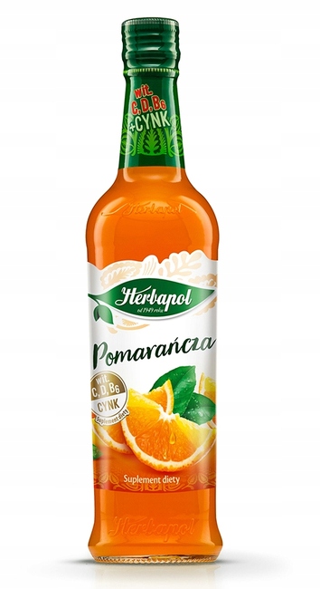 Herbapol Syropy Pomarańcza Kiwi Truskawka Mango
