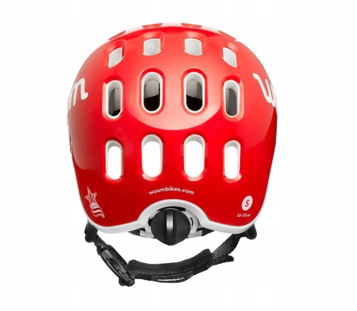 Kask rowerowy dla dzieci WOOM M 53-56 cm Czerwony