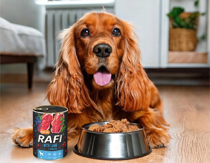 RAFI BEZ ZBÓŻ mokra karma PUSZKI DOLINA NOTECI MIX SMAKÓW DLA PSA 16x400G