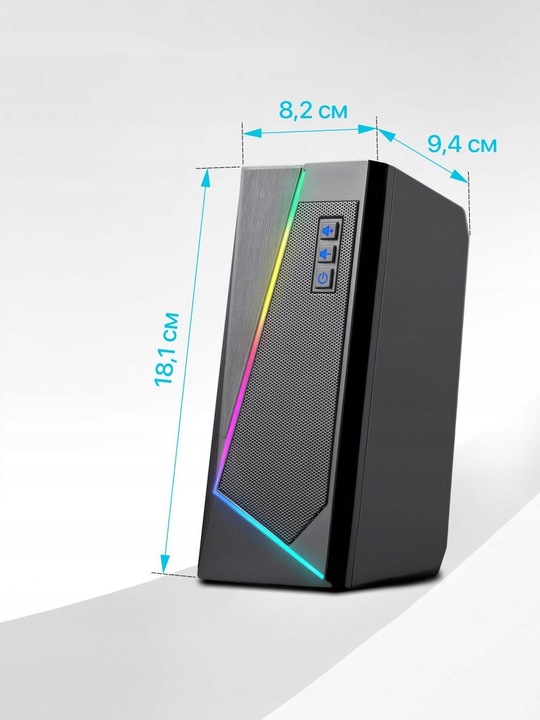 Głośniki Komputerowe Zasilanie USB Bluetooth + AUX