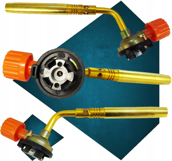 PALNIK MOSIĘŻNY DO PAPY GAZOWY LUTLAMPA ZŁOTY 4 x Kartusze Alpen Camping