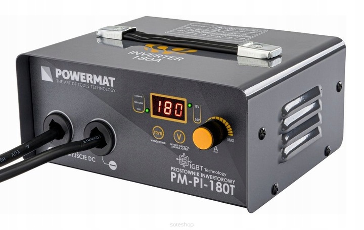 PROSTOWNIK AKUMULATOROWY INWERTOROWY Z ROZRUCHEM 180A 12/24V ŁADOWARKA 30A