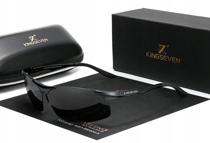 King Seven okulary przeciwsłoneczne pilotki aviator - mężczyzna bez oprawek