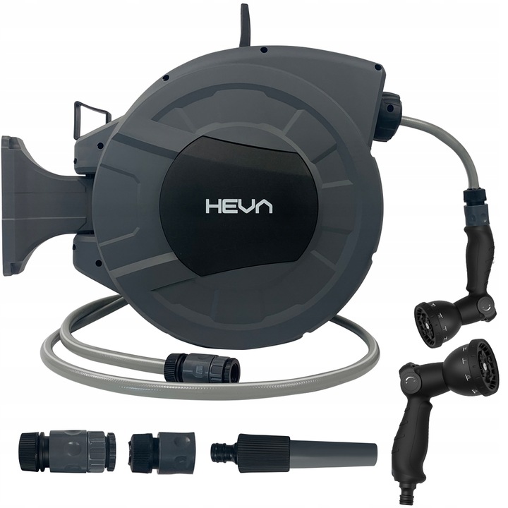 Zwijacz do wody HEVA wąż automatyczny ogrodowy 15m+1,5m pistolet zraszacz