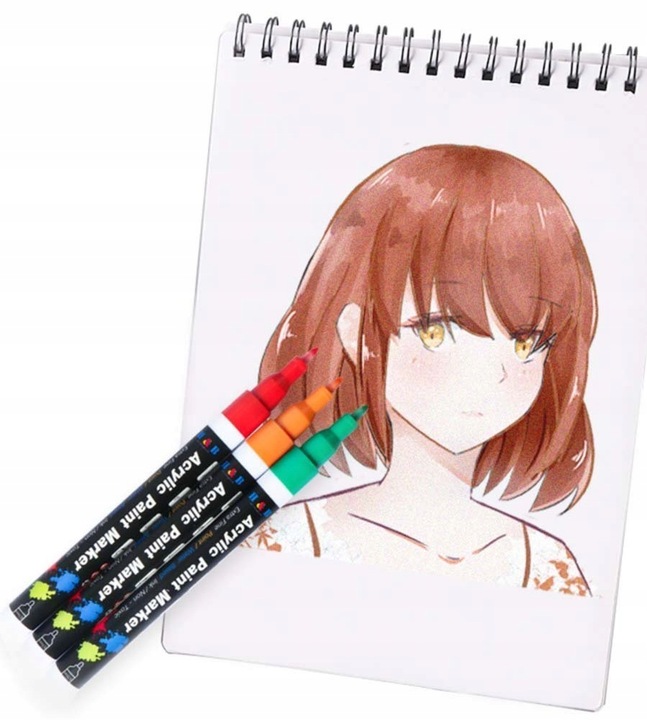 MARKERY AKRYLOWE PISAKI FLAMASTRY DO MALOWANIA KAMIENI UBRAŃ SZKŁA BUTÓW 18