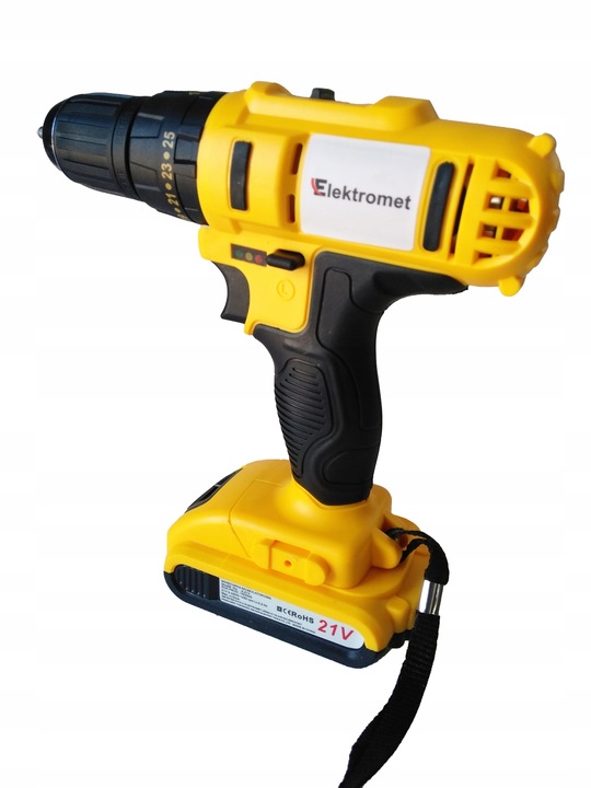 21V WIERTARKO WKRĘTARKA AKUMULATOROWA WALIZKA NASADKI BITY LED WALIZKA 2AKU