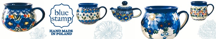 CZAJNIK Z PODGRZEWACZEM CERAMIKA BOLESŁAWIEC