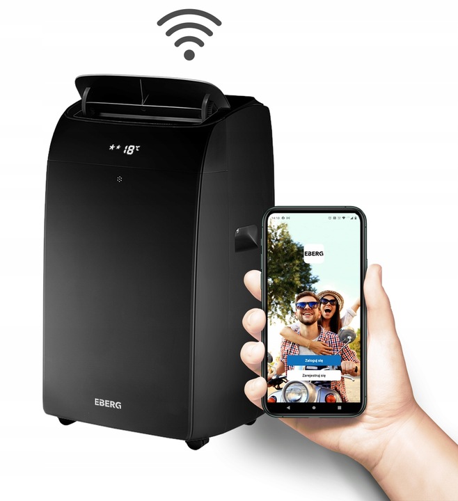 Klimatyzator przenośny ELIO 3,5kW osuszacz 40l WiFi + uszczelka ClimaLock