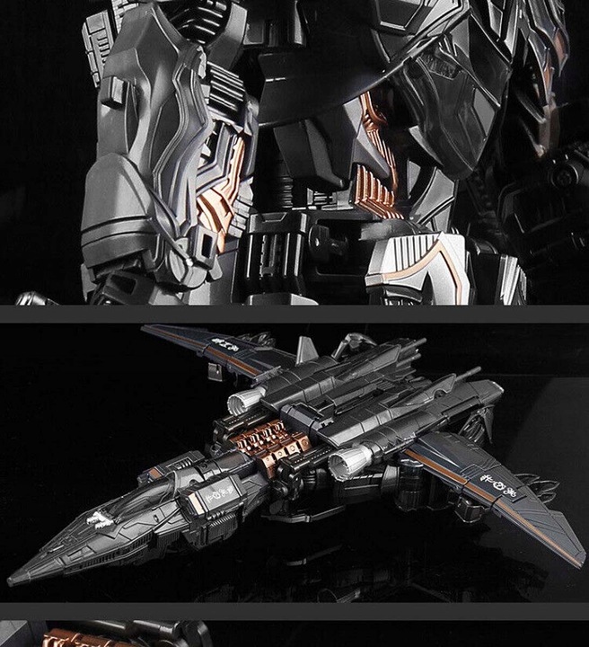 ZABAWKA ODRZUTOWIEC-ROBOT 2w1 19cm Dowódca ciemność