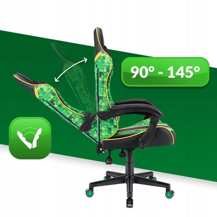 FOTEL GAMINGOWY DLA GRACZA BIUROWY HELL'S