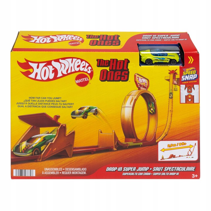 Hot Wheels Kaskaderski skok Tor wyścigowy The Hot Ones JCX69