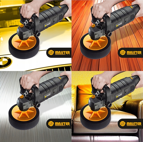 POLERKA Samochodowa Szlifierka 2600W z REGULACJĄ Obrotów + 4x GĄBKA MP0442