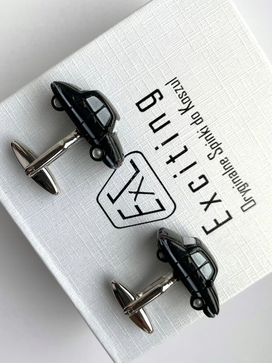 Srebrne spinki do mankietów Paragrafy dla Prawnika Sędziego Adwokata +Etui