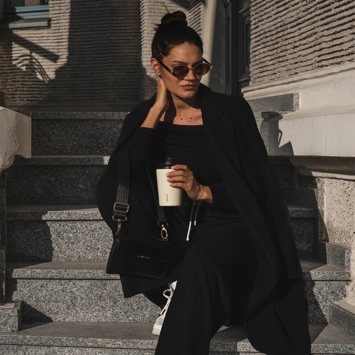 Kubek Termiczny ze stali nierdzewnej BPA FREE Simply Cup 340 ml - Sand