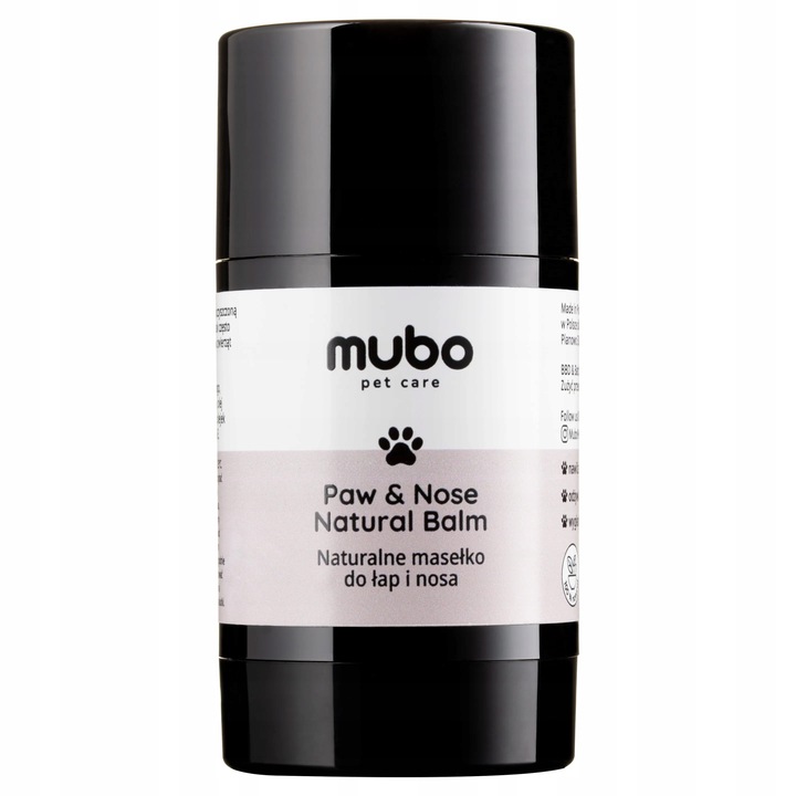 Mubo Paw&Nose Natural Balm Stick sztyft do łap i nosa, dla psa i kota 25g