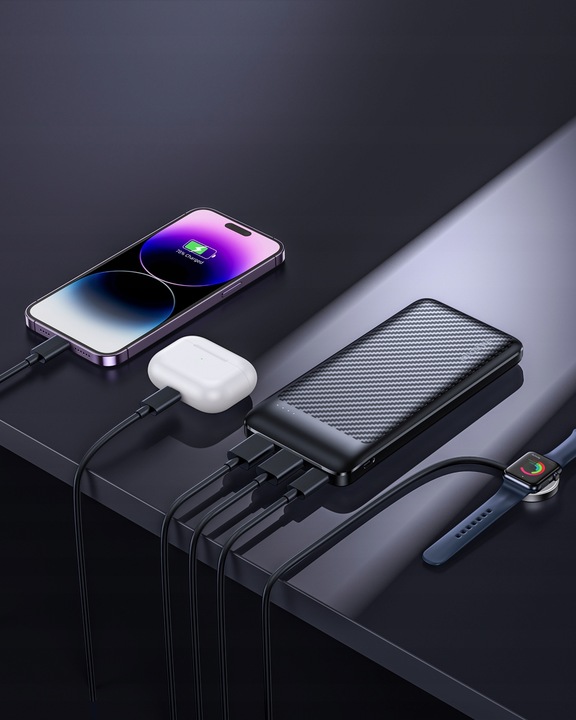 INNOSTYLE POWERSMART+ POWERBANK 10000MAH 3X USB USB-C 20W Z KABLEM USB-C