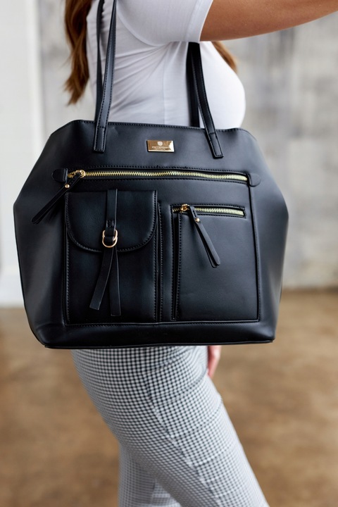 Peterson duża torebka damska torba klasyczna shopper bag modna A4