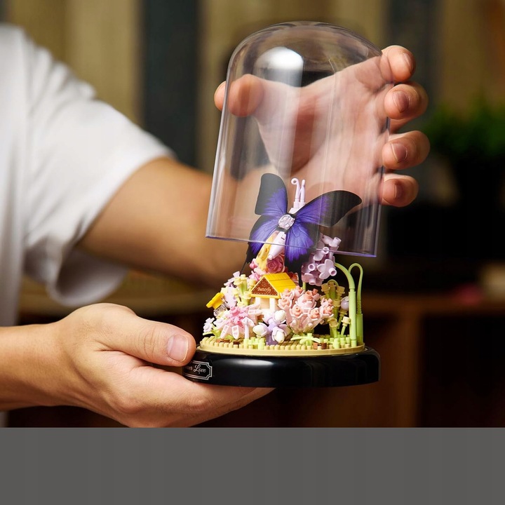 KLOCKI DO BUDOWANIA OGRODU KWIATÓW, ZESTAW KLOCKÓW KWIATY OGRÓDEK, PREZENT