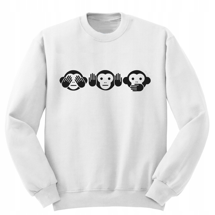 Bluza męska NIC NIE WIDZIAŁEM 3 MAŁPKI - 4 kolory