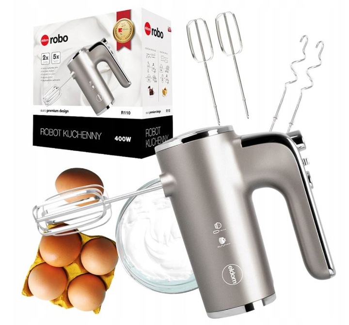 ROBOT KUCHENNY MIKSER RĘCZNY TURBO R110 ELDOM 400W