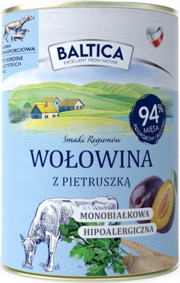 Mokra karma dla psa Baltica MIX SMAKÓW Hipoalergiczna Bezzbożowa - 6 x 400g